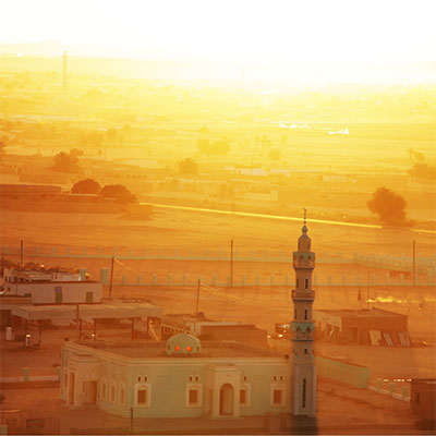 Sudan skyline at dusk