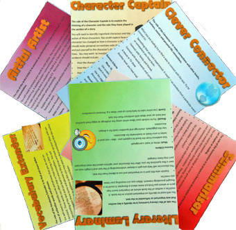 Ann array of Literature Circle role cards