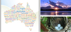 Wordle map of Australia with images from E4AC resource