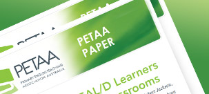 Image of PETAA Papers mast head (print)