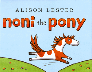 Alison Lester Noni the Pony cober with jumping pony