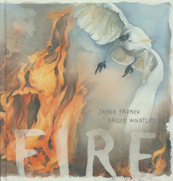 Fire illustration on book cover for Fire